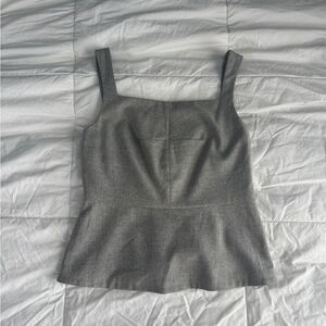 Offer a Price Banana Republic Gray Peplum Tank Top Size 0P